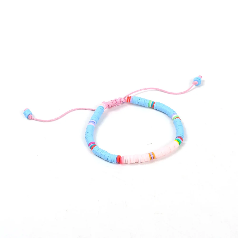 Новый Модный Цветной регулируемый эластичный браслет ручной работы из