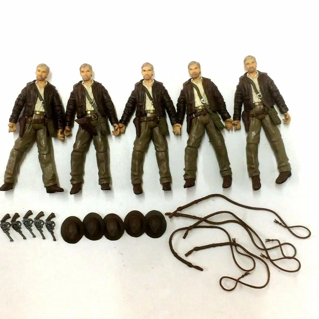 Игрушки из фильма Индиана Джонс 5 шт. экшн-фигурка со штыревым пистолетом съемная