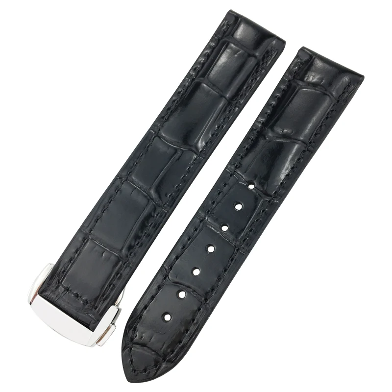 Ремешок из телячьей кожи для мужских часов браслет Omega 007 Seamaster 300 AT150 Speedmaster DE VILLE 20