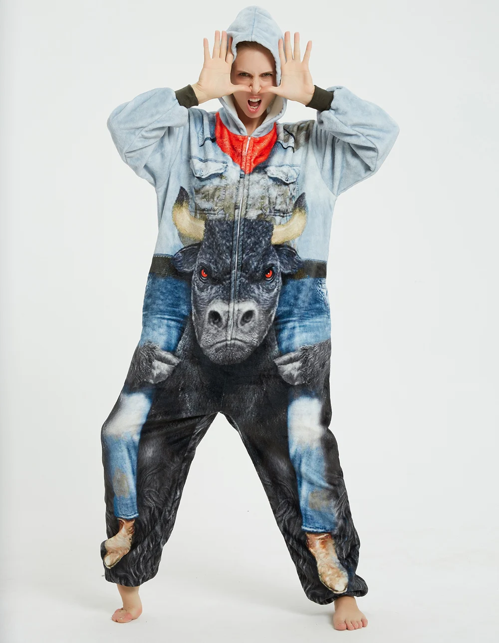 Костюм на Хэллоуин Аниме Косплей взрослые комбинезоны в виде единорога Стича