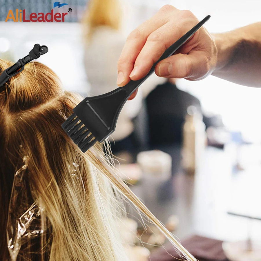 Alileader 11 шт./компл. дешевая Цветная кисть для окрашивания волос Черный инструмент