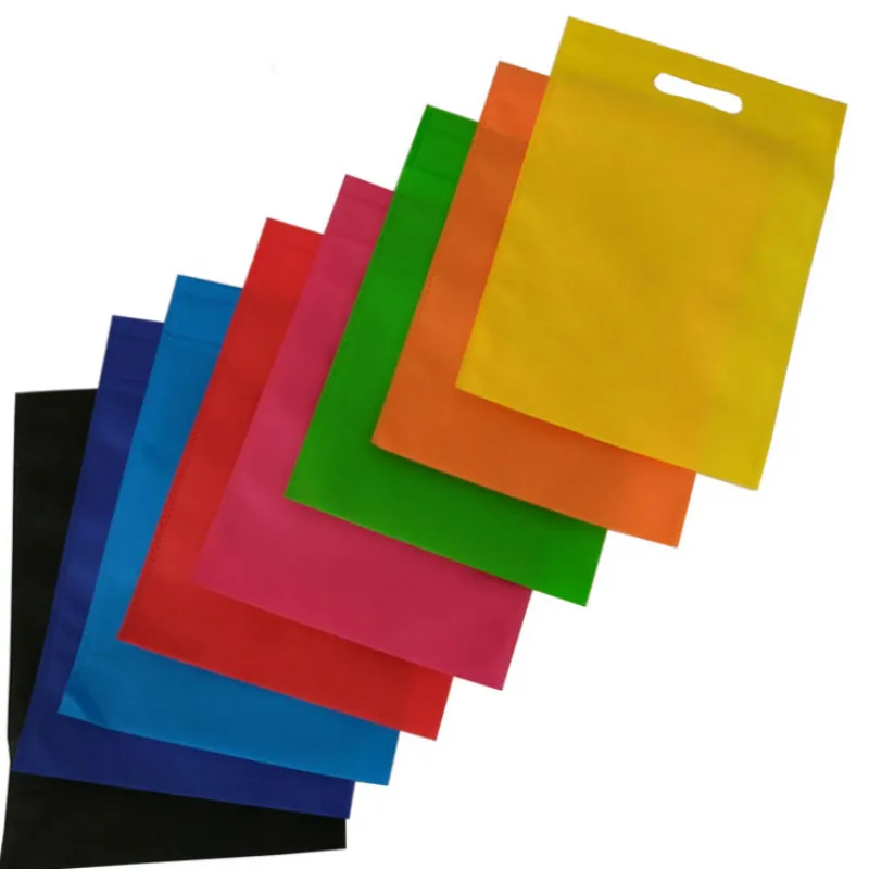 Vogvigo Environmental Storage Bag Handbag Foldable Shopping Bags Reusable Folding Grocery Nylon Tote Bag Solid Color
