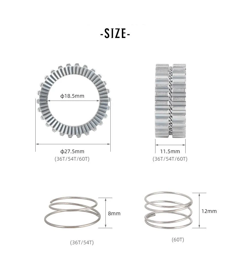 ZTTO MTB Road Bike Hub Gear 54T Ratchet Bicycle Service Kit Star 54 TEETH For DT 18T Swiss 36T 60T Part on - ЗТТО Комплект обслуживания велосипедной втулки с зубчатой ратчетной втулкой 54T для швейцарской DT 18T, 36T, 60T.