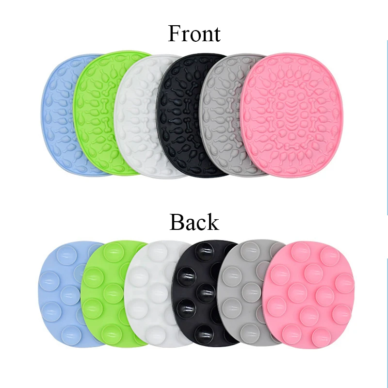 

Silicone Dog Lick Mat for Dogs Pet Slow Food Plate Dog Bathing Distraction Silicone Dog Sucker Food Training Pet Feeder Supplies