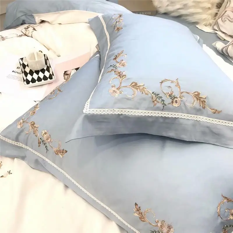 Новинка PU искусственная кожа белого голубого цвета королева король Постельное