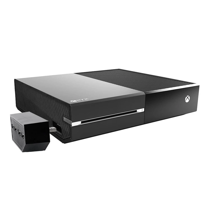 4 порта usb хаб адаптер расширение для одной игровой консоли наушники микрофон