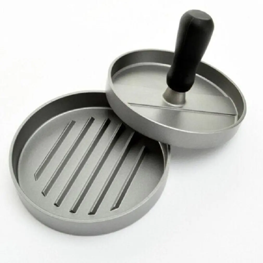 Multi-Function Practical Gourmet Tool Wooden Handle Burger Press Meat Cake Pressure Hamburger Mold | Дом и сад