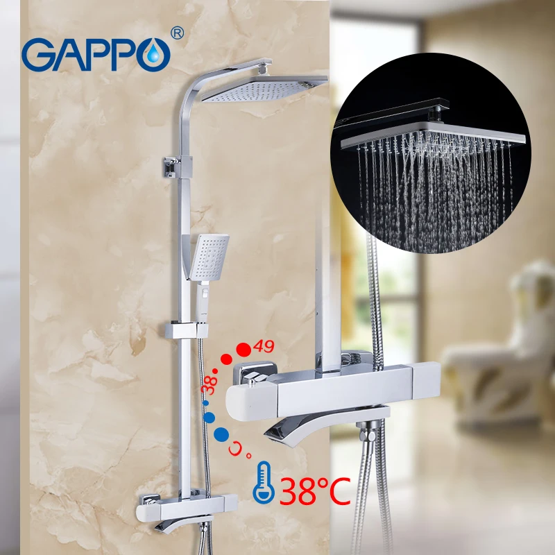 GAPPO смеситель для душа для ванной, кран для ванной, латунный смеситель для душа, латунный кран для ванной, настенный душевой набор - Цвет: G2407-50