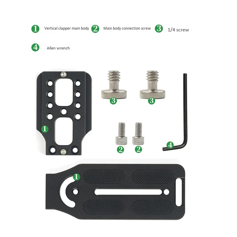 

ADAI Camera Quick Release Plate Slr Stabilizer Universal L-Type Quick Release Plate Photographic Vertical Clapper