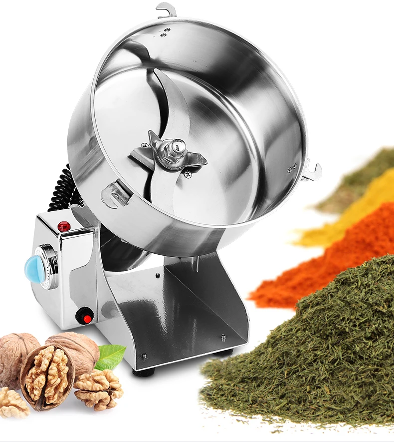 

Commecial Electric herb grinder 2500g Professional grinding machine stainless steel 4200W