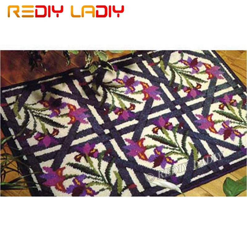 Крюк с защелкой Наборы сделать свой собственный ковры фиолетовый гобелены