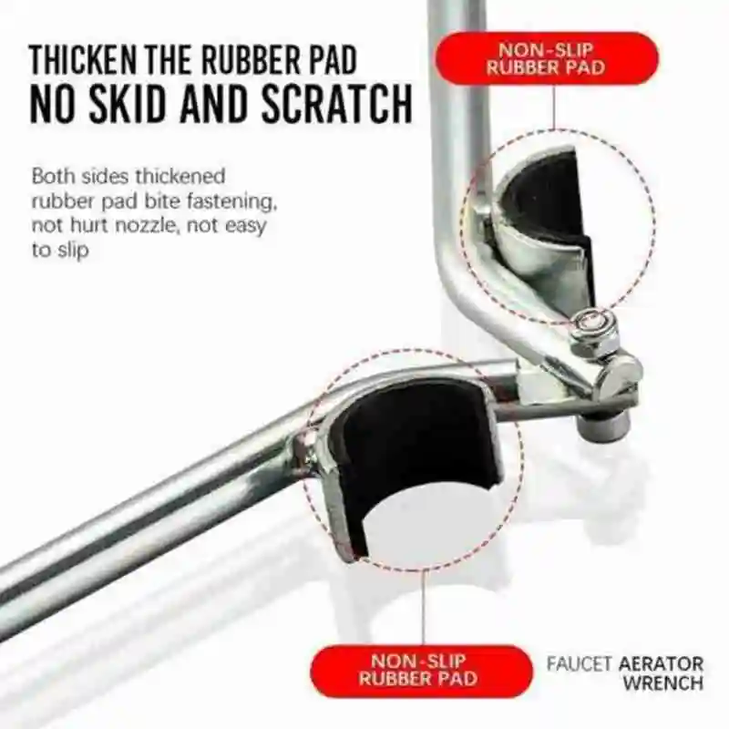

45X172 mm Faucet Bubbler Tap Wrench Non-slip Faucet Nozzle Aerator Remove Installation Tool Pipe Spanner Repair Accessories