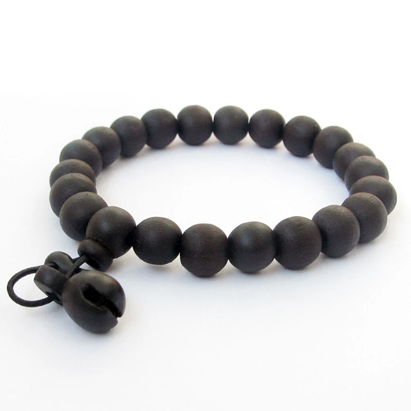 

10mm black wooden mahogany Spirituality mala bracelet Pray Fancy Cuff Chic Handmade Chakra Spirituality Elegant Wrist Wristband