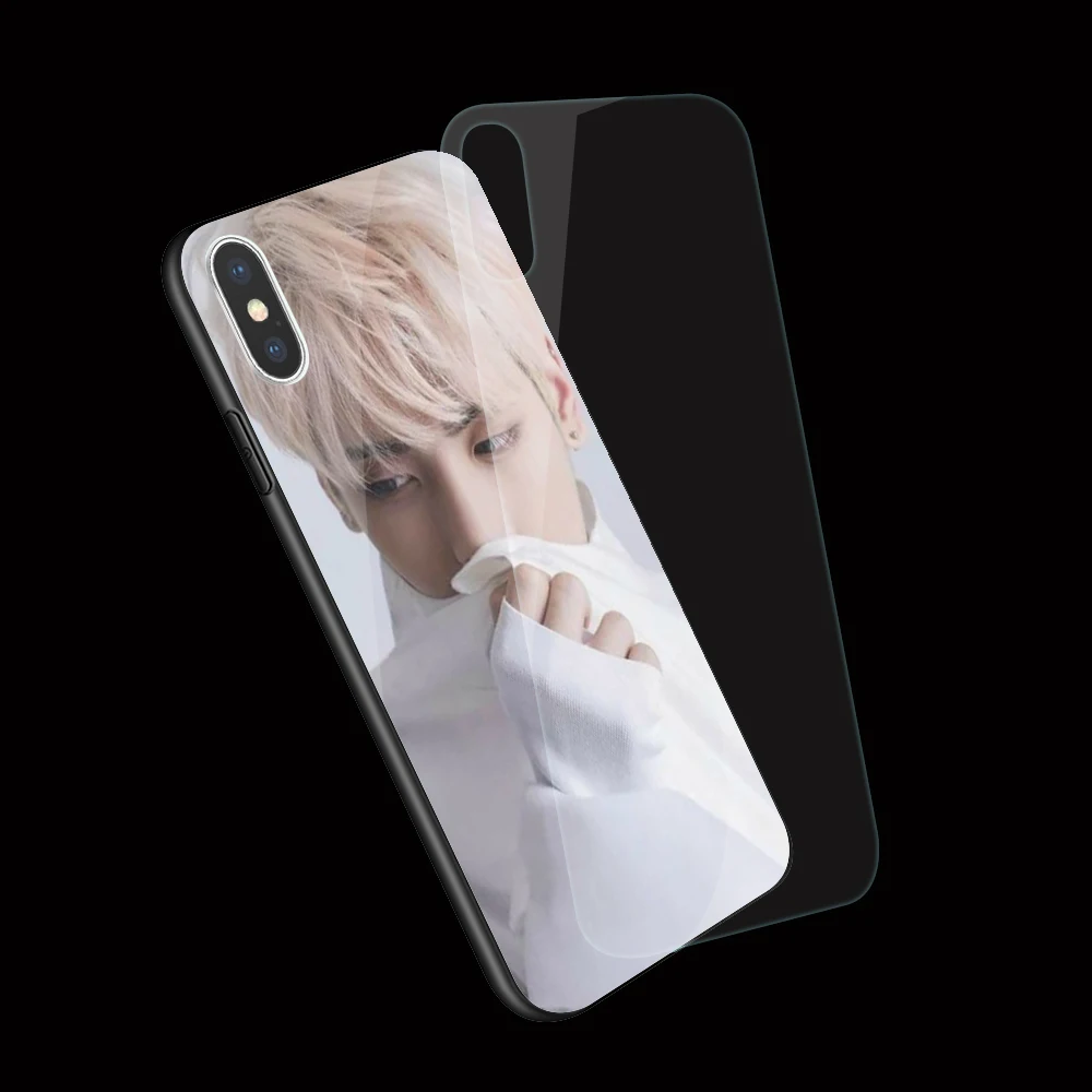 Чехол для телефона из закаленного стекла EWAU Shinee Kim JongHyun iphone 5 5s SE 6 6s 7 8 Plus X XR XS 11 12 Pro