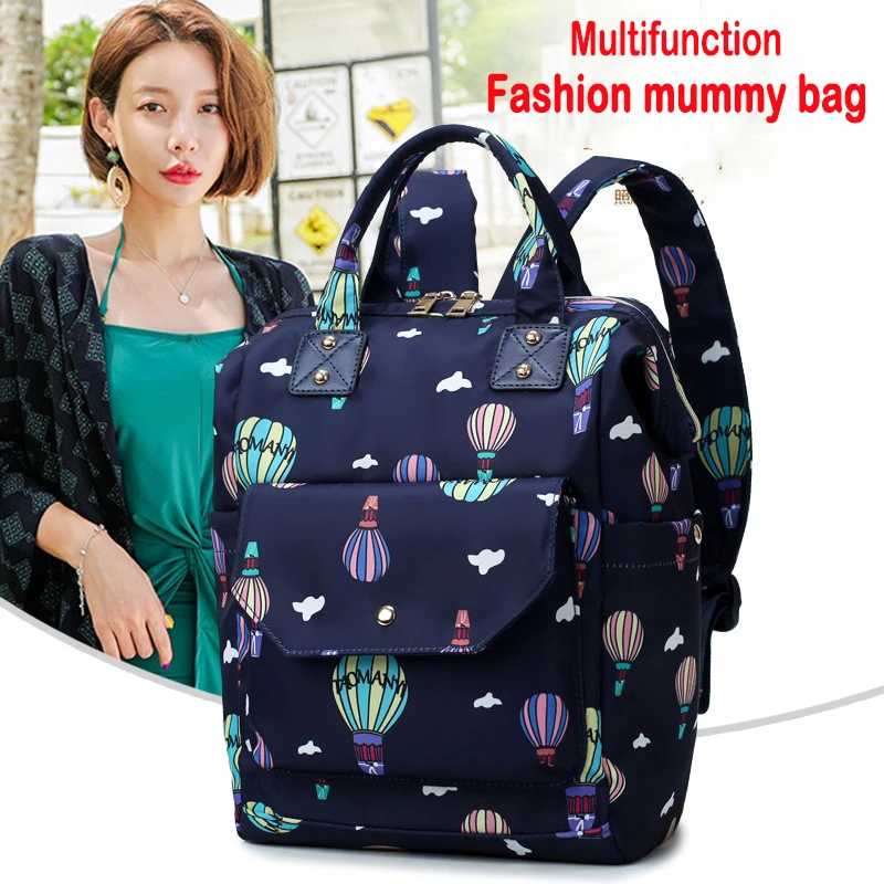 Multifunctifon Mummy Maternity Nappy Bag Waterproof Baby Diaper For Mom Backpack Fashion Mommy Diper Changing | Мать и ребенок