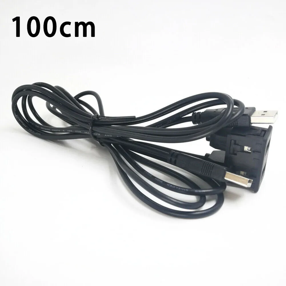 

Удлинитель USB порта 1 X адаптер 100 см панель пластиковые аксессуары черный автомобиль