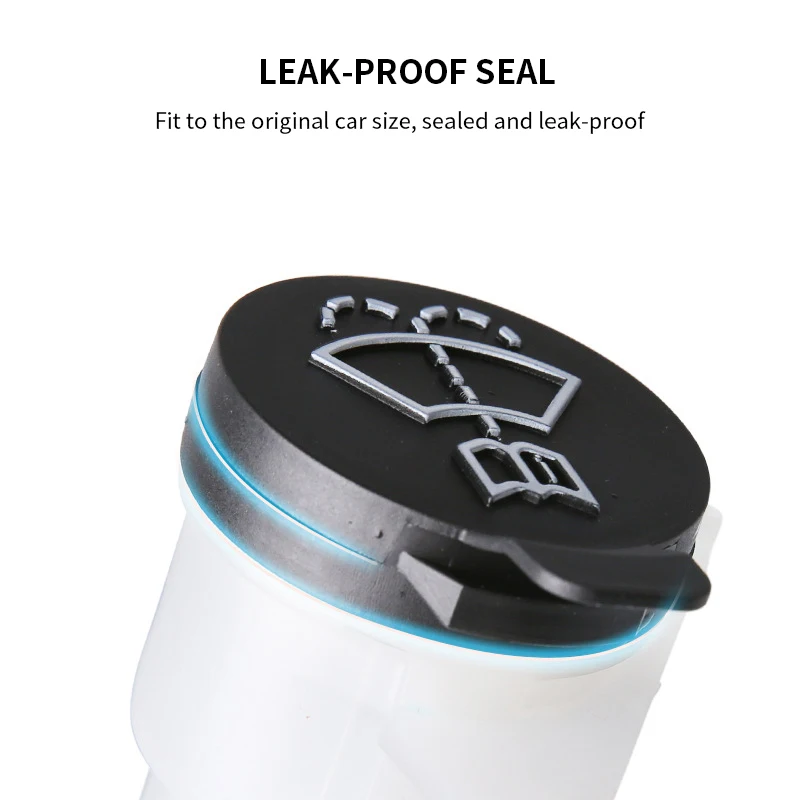 1 шт. черный стеклоочиститель омывателя бутылка резервуар Кепки прочный Материал