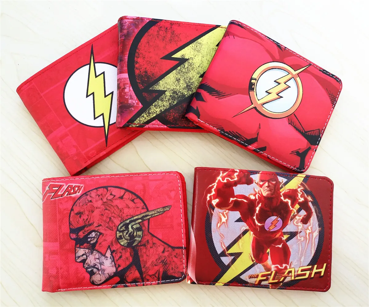 Кошелек DC The Flash мужской Черная пантера портмоне кошельки унисекс ID/кредитный