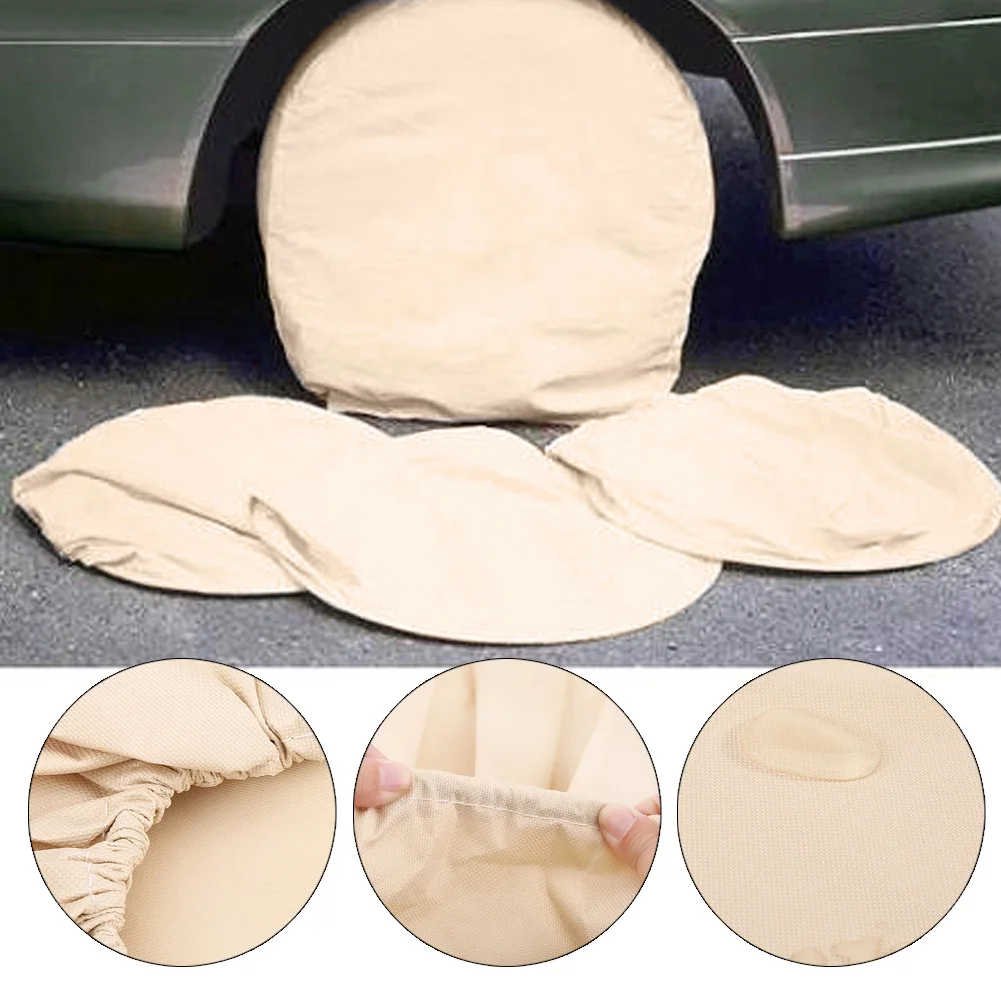 4 шт колеса покрывает покрышки автомобиля Защитные чехлы для колес до 28 &quotна RV