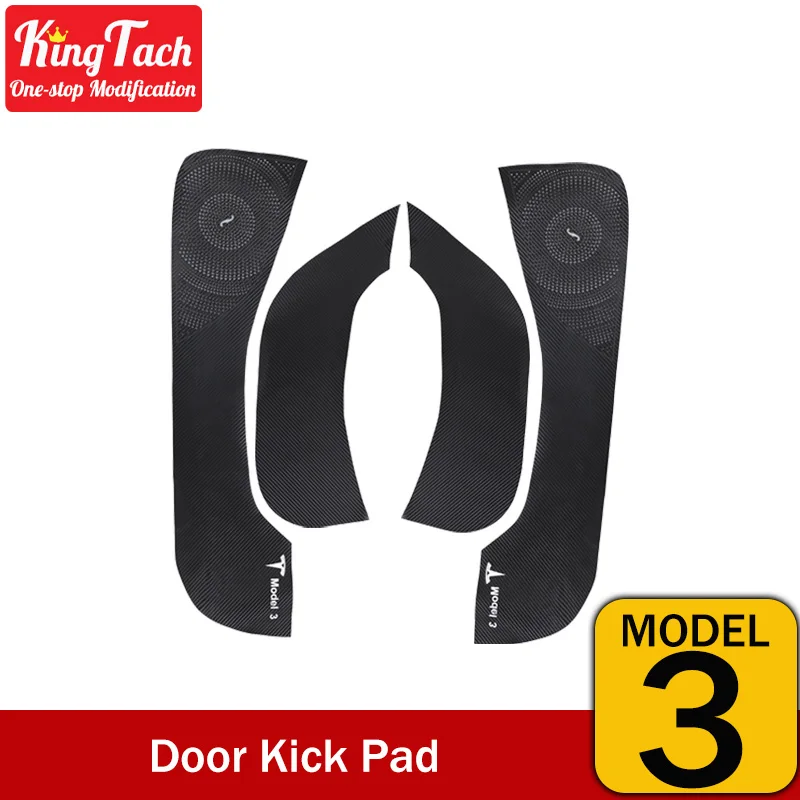 

For Tesla Model 3 Leather Upgrade Door Protection Film Sticker Car Door Anti-Kick Pad Interior Modified Accessories Decoration