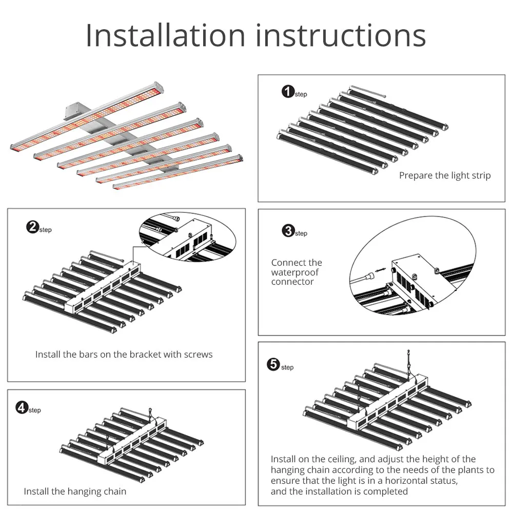 

Full Spectrum Led Grow Lights Bar 660nm Red Plants Growing Lamp Flower Hydroponic System Greenhouse 320W 480W Quantum Tech