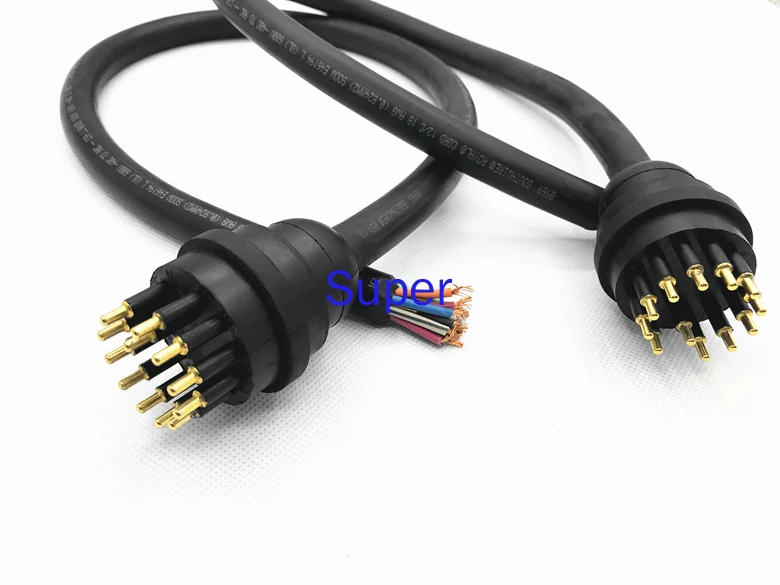 

Standard 12-core Watertight Connector Male Plug Cable IL12M Deep-sea Waterproof and Pressure-resistant Connector Same as SUBCONN