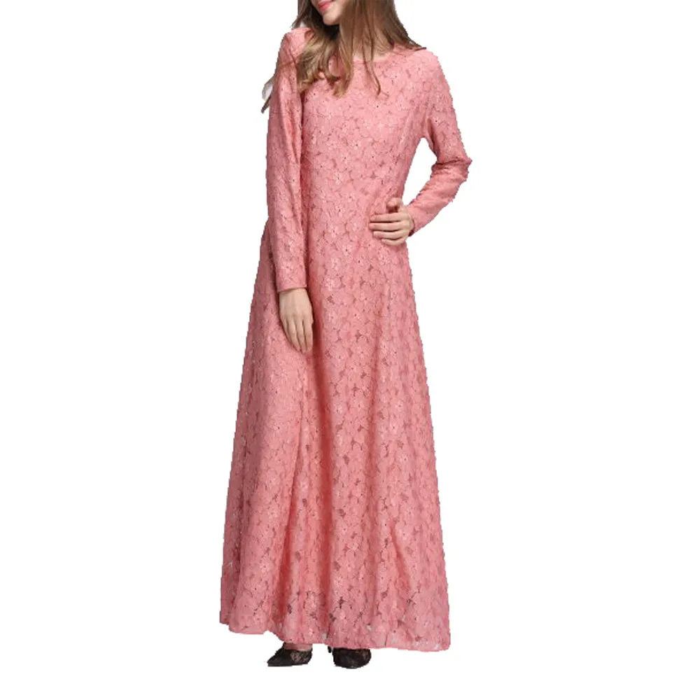 Размера плюс Vestidos Кафтан Абая Дубай Бангладеш кружевное Макси мусульманское
