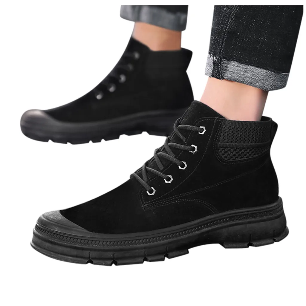 Модные мужские и женские ботинки в стиле ретро на плоской подошве с круглым