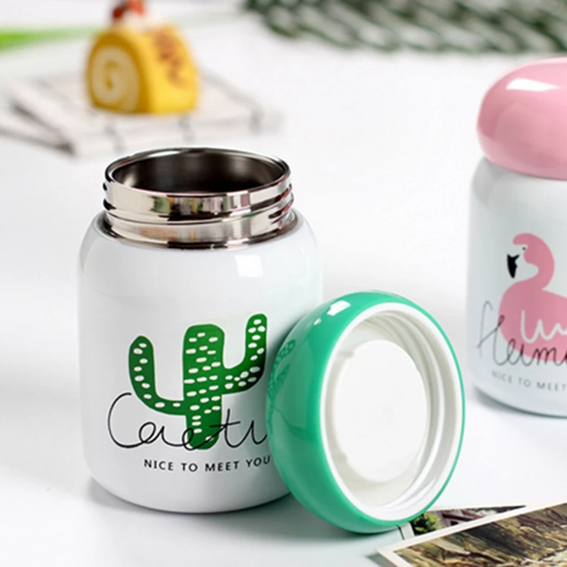 220 мл мини-термос для кофе вакуумная фляжка бутылка питьевой воды из нержавеющей