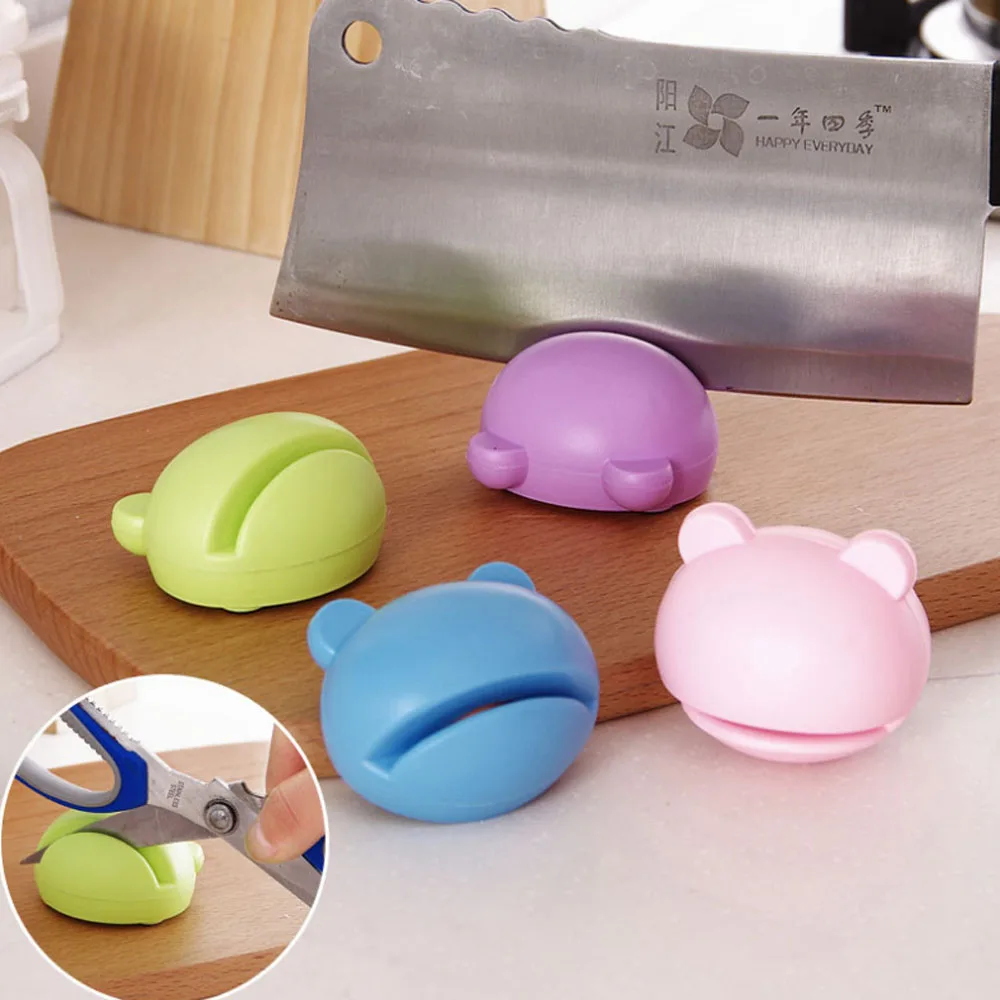 Knife Sharpener Multifunction Cartoon Design Stable Mini Kitchen Tools Grindstone Scissors Gadgets | Дом и сад