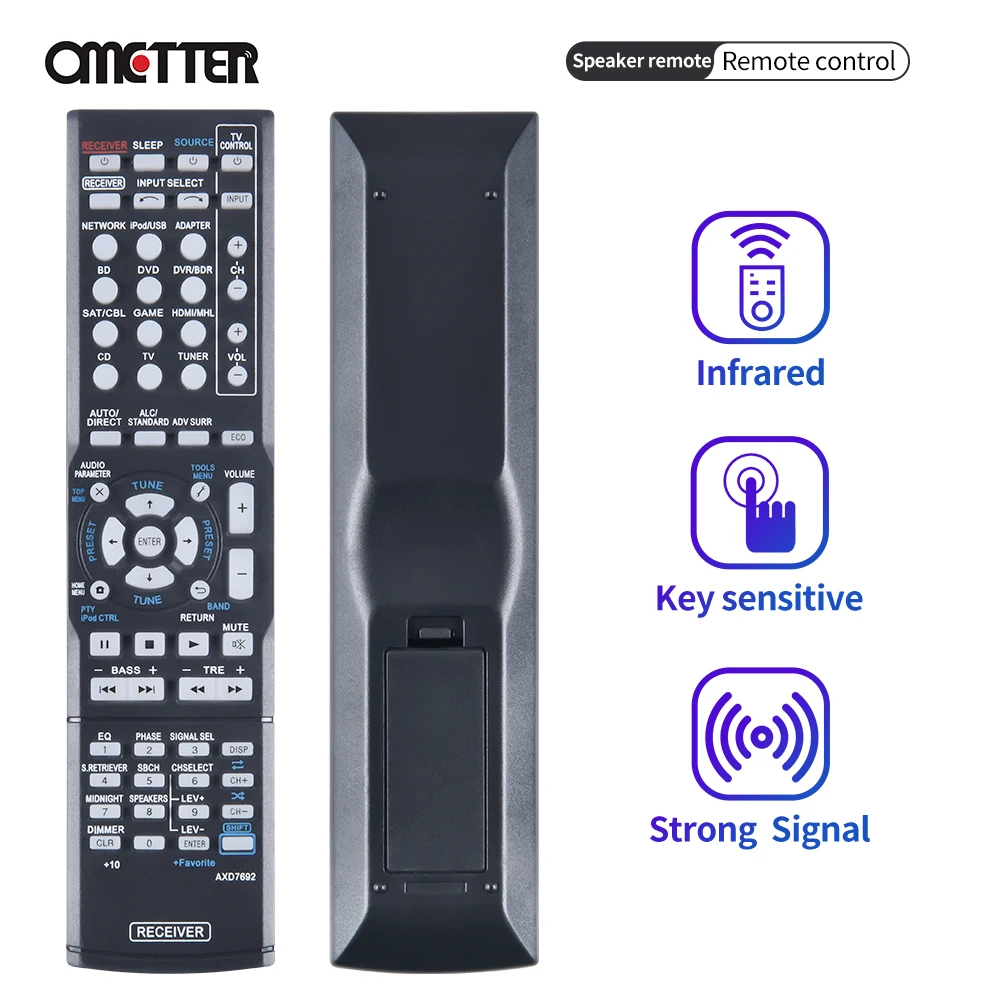 Подходит для Pioneer AV ресивер дистанционный пульт AXD7692 VSX-823-K VSX-828-S VSX-528-S VSX-60 VSX-1125-K