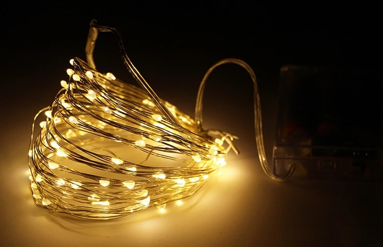 Warm White Год Navidad 10 м 100LED огни Рождественские украшения с рождественской елкой украшения для дома вечерние украшения Noel, Q - Цвет: Warm White