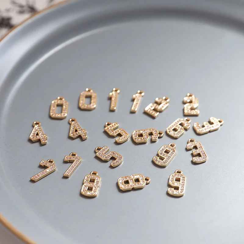 

10pcs Arabic Numerals 0 3 5 6 9 Charms Pendants Jewelry DIY Making Handmade Craft Dropshipping