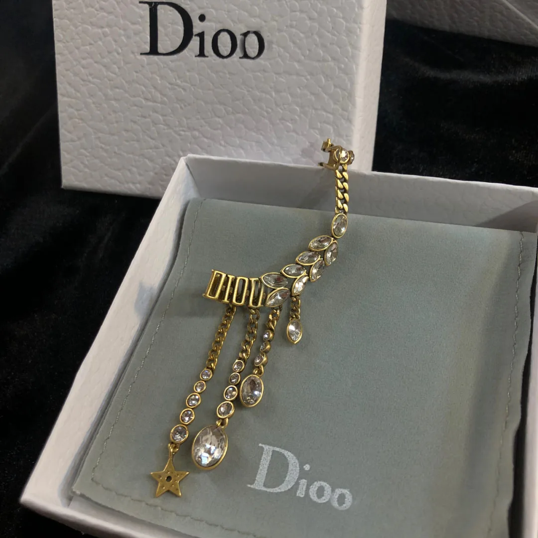 

With Packaging D Vintage Style High Quality Zirconia Logo Earrings Wheat For Women Girls