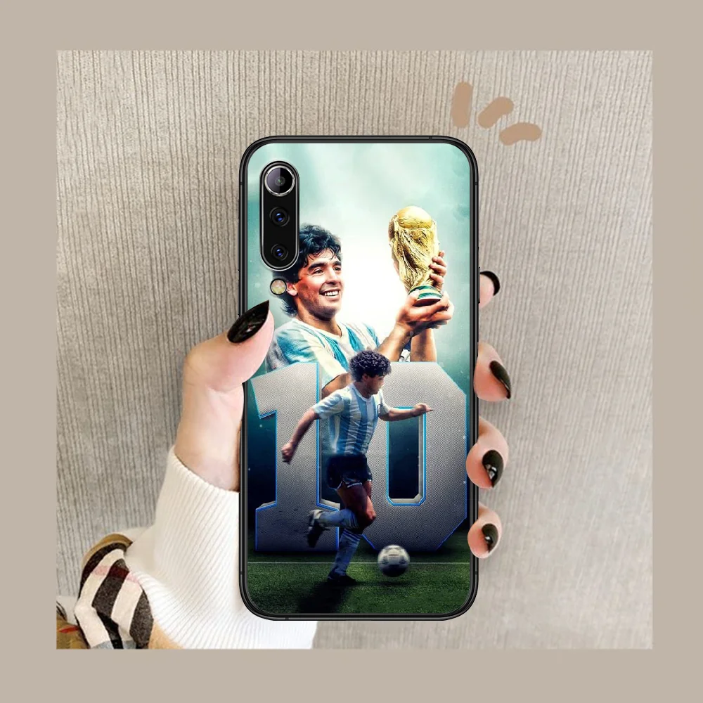 

Maradona soccer star Phone case For Xiaomi Mi note 10 A3 9 MAX 3 A2 8 9 Lite Pro ultra black Funda 3D Bumper Fashion Back Soft
