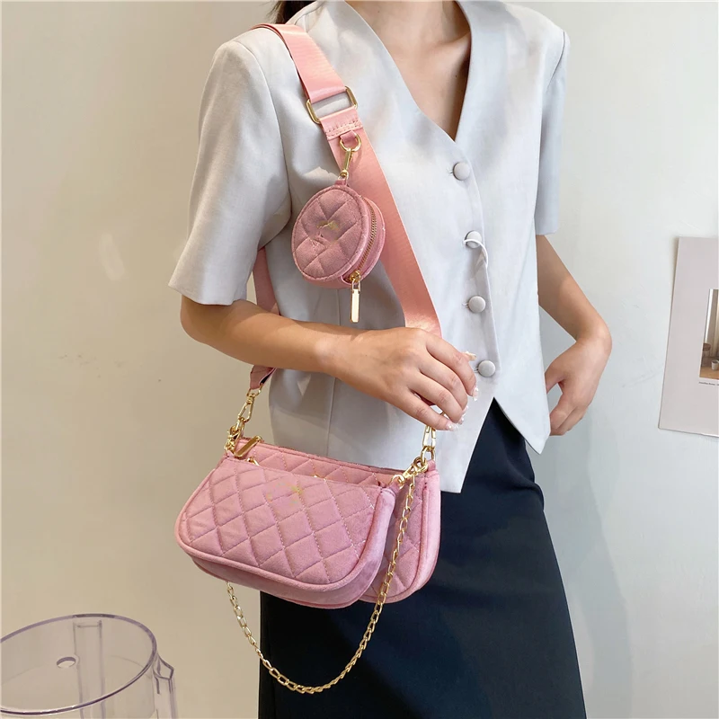 

2021 Famous Brand Designer 3-IN-1 Shoulder Bag Women Vintage Purse And Hand Bags For Women Luxury Crossbody Handbag Female