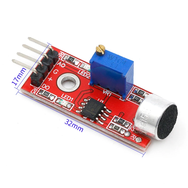 Высокочувствительный звуковой микрофон Сенсор обнаружения модуль для Arduino AVR