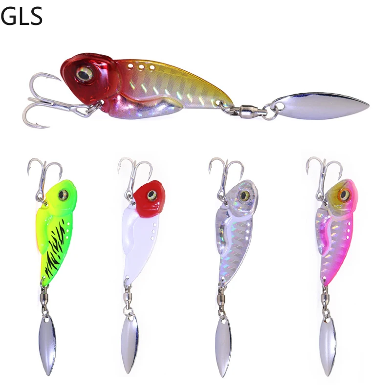 

1Pcs Winter Fishing Lure 7g 12g Metal VIB Spoon Artificial Hard Baits Lifelike Body Durable Fishing Tackle Pesca