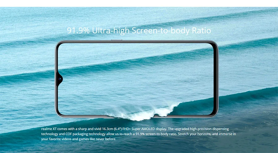 ЕС Версия OPPO Realme XT Быстрая зарядка NFC Android P 6/8GB 64/128GB Snapdragon 712 AIE 64MP Quad камеры 4000mAh мобильный телефон