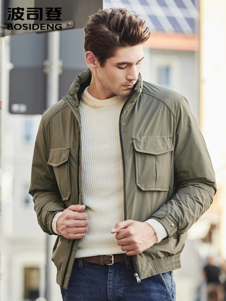 Мужская куртка на утином пуху BOSIDENG Повседневная теплая зимняя с