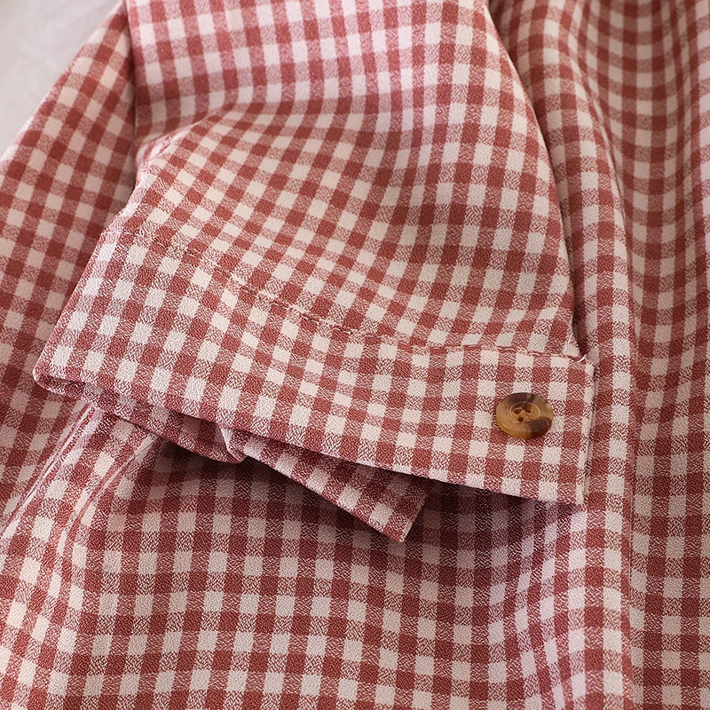 2019 Новое модное женское осеннее клетчатое ретро платье рубашка одежда|Женские