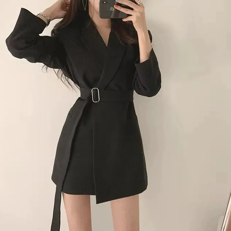 

2021 New Solid Color Women Work Blazer Jacket
