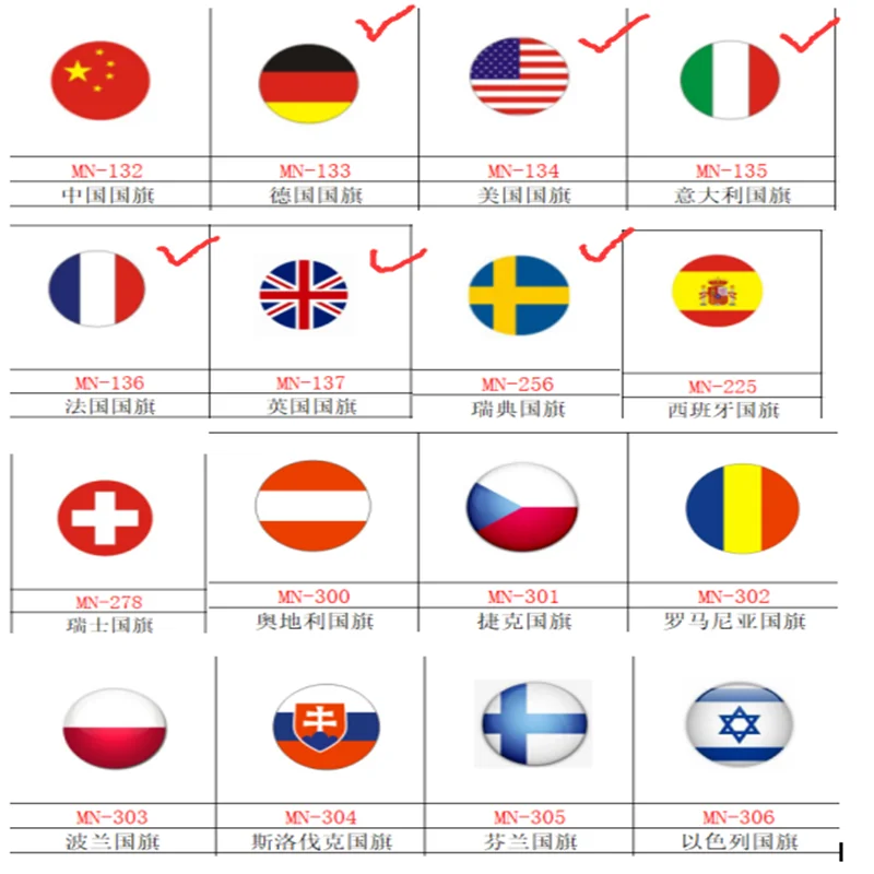 100 шт. = 25 комплектов колпачки для покрытия колес с логотипом страны-национального