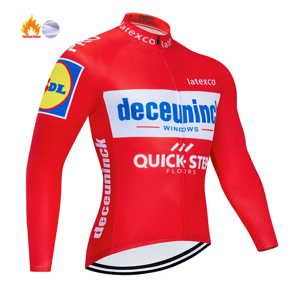 

2021 Winter Warm Jersey Pro Team Cycling Jackets Thermal Fleece Bicycle Cycling Warm MTB Bike Clothing Jacke