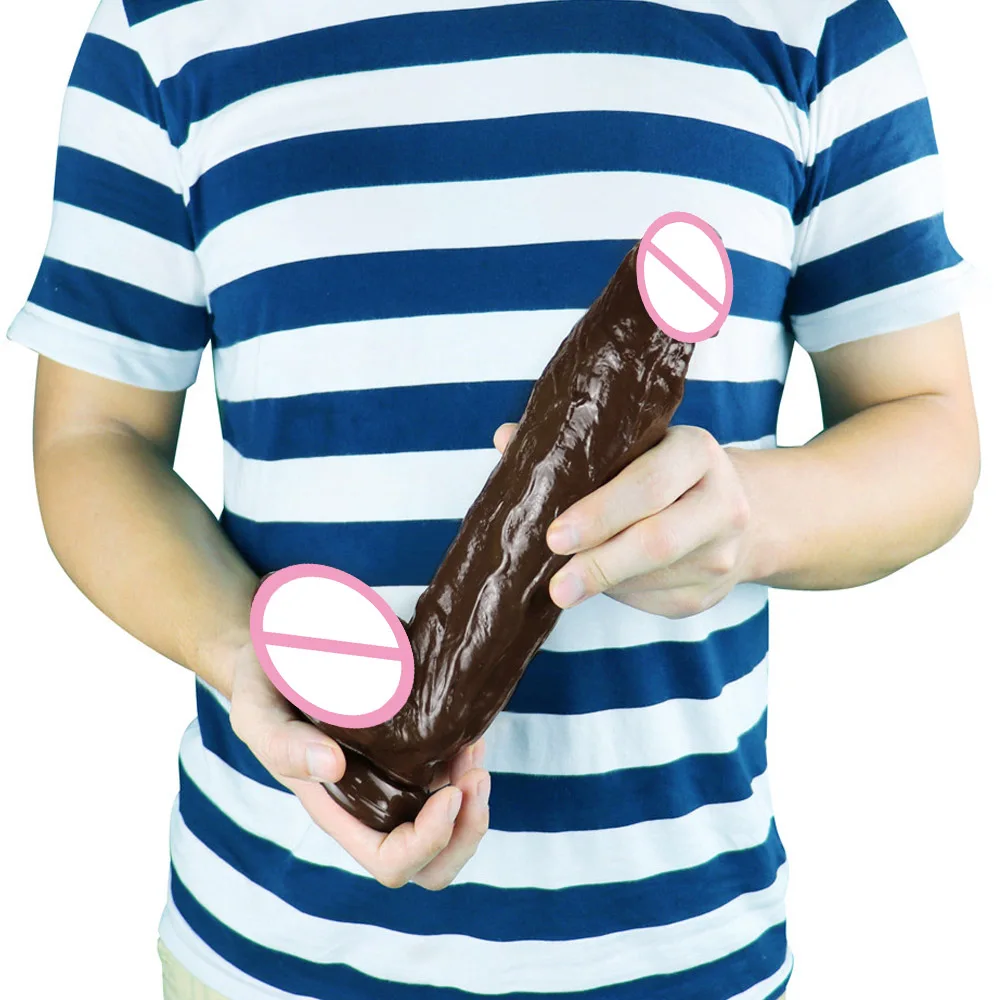 Анальный фаллоимитатор 11 8 дюйма коричневый мужской искусственный пенис лошадь