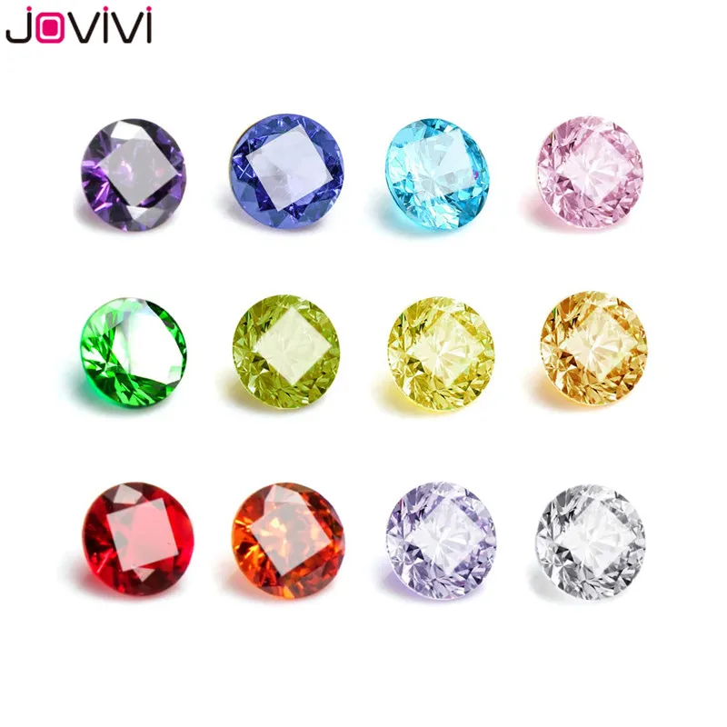 

Jovivi 12 шт. 4 мм кубический цирконий мини камень для медальона кулон DIY ювелирные аксессуары