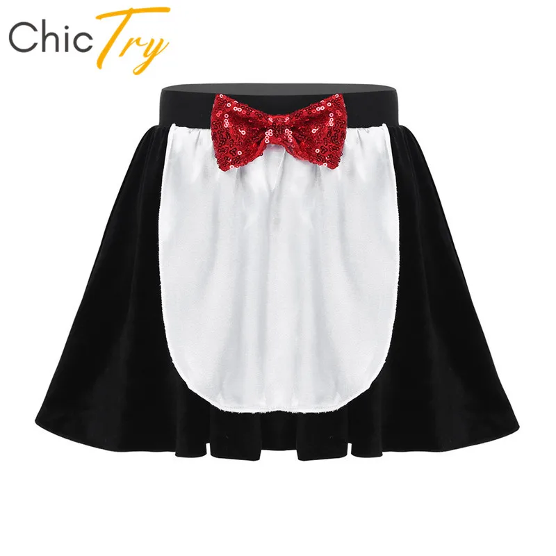 ChicTry для маленькой девочки с рисунком пингвина юбка Ролевая игра костюм