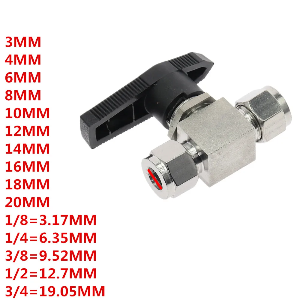 Нержавеющая сталь SS 304 гидравлический трубный шаровой клапан гнездо для