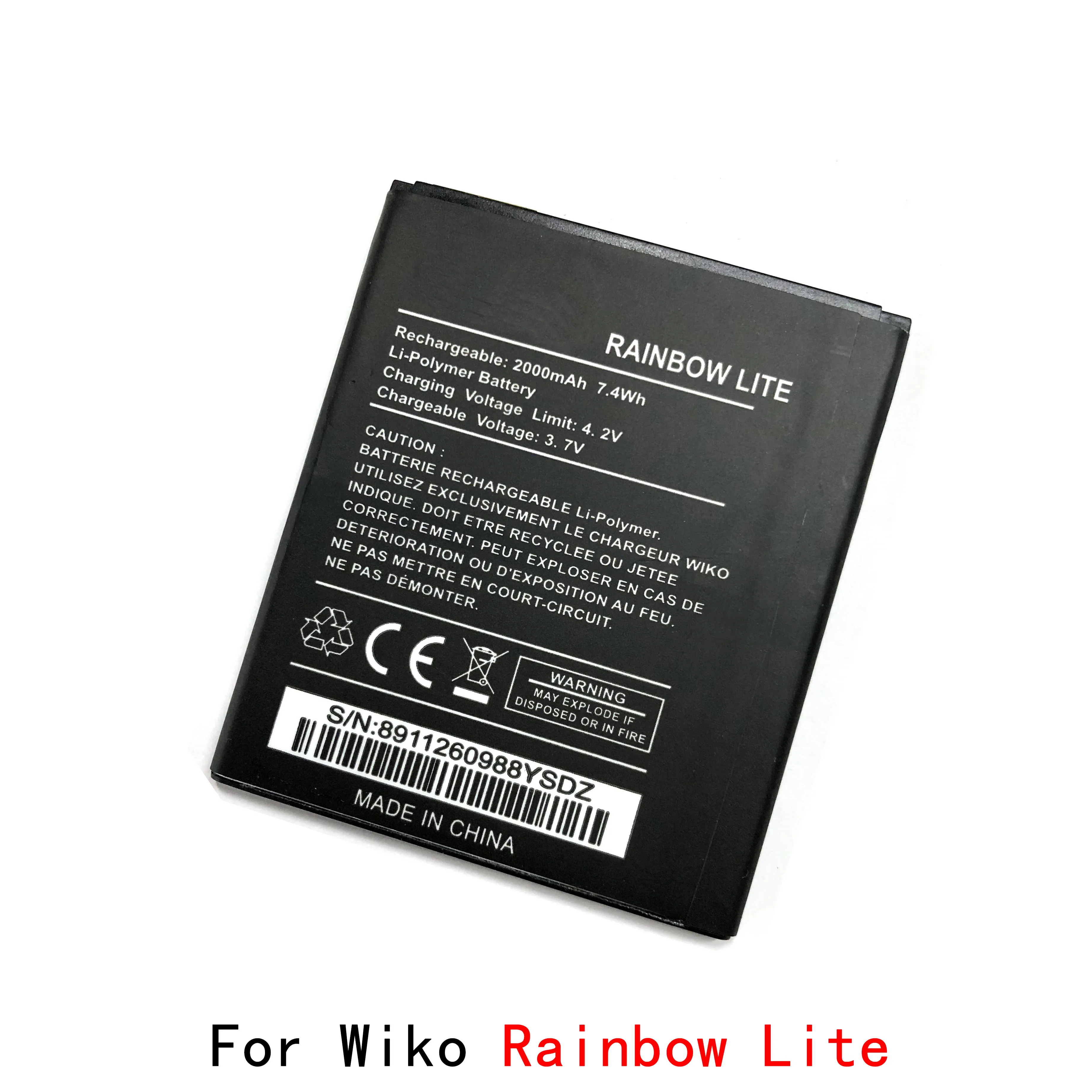 Battery For wiko C330 P710 434597 4867A2 U20 Sunny Rainbow Jam 2600 3913 5251 5260 Lenny3 LT25H426271W Robby Rakuten Hand 575357 images - 6