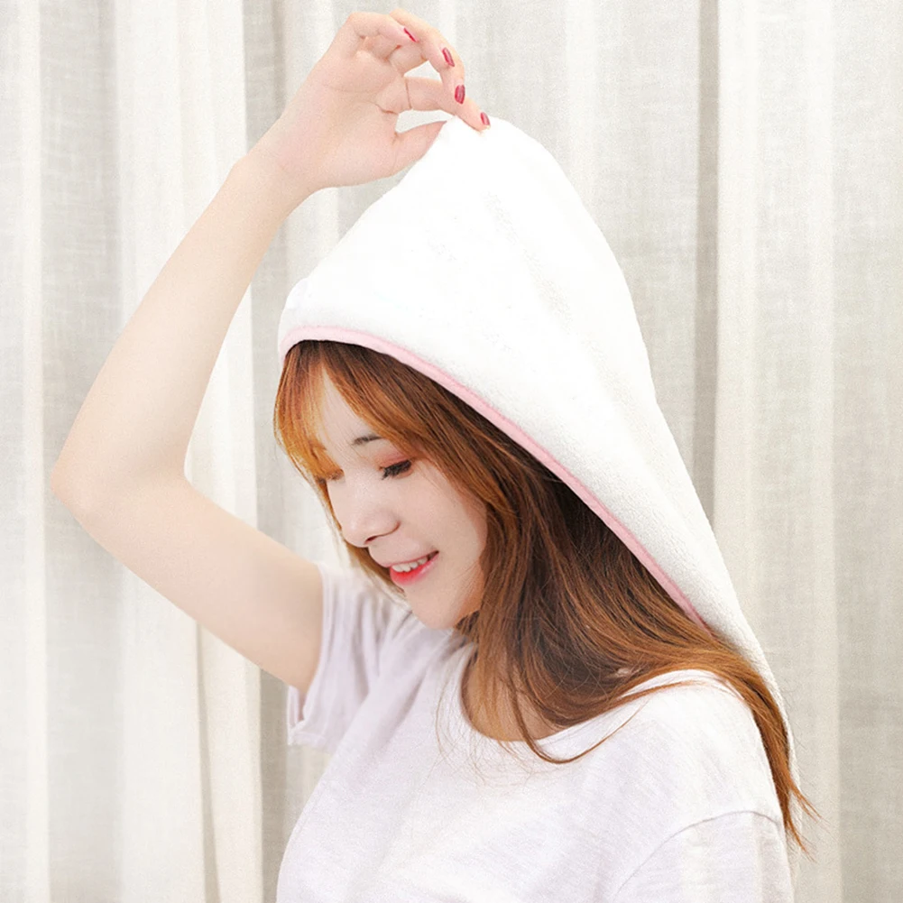 Женская водо Абсорбирующая быстросохнущая шапка с сердечком и смайликом для